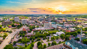 Knoxville, Tennessee aerial shot